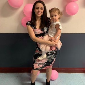 Stretchy Floral Dress ❤️
